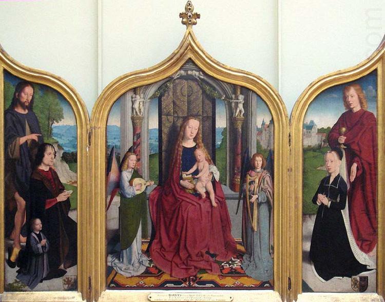 Gerard David Triptych of the Sedano Family china oil painting image